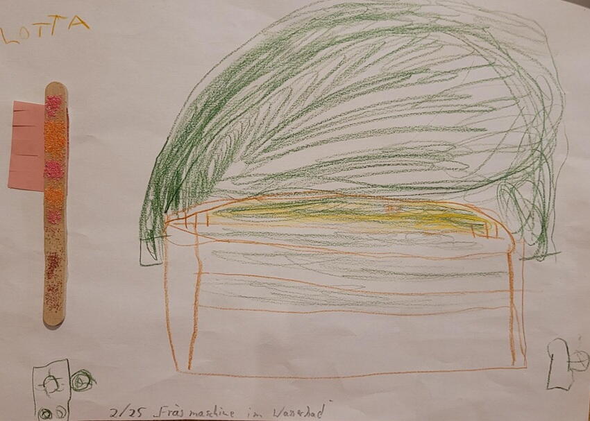 Child's drawing by Lotta: Milling machine